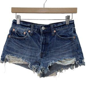 Free People We the Free Distressed Denim Short sz 25